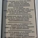 Plock-sanktuarium Milos Boz tablica